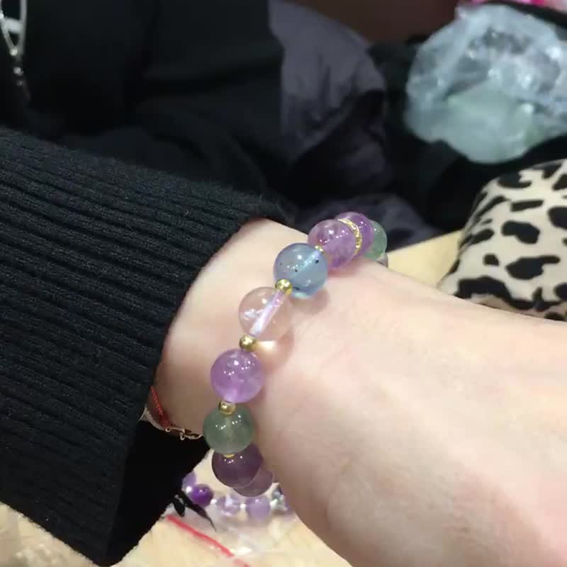 紫晶光辉·守护手链 - 手链/手环 - 水晶 紫色