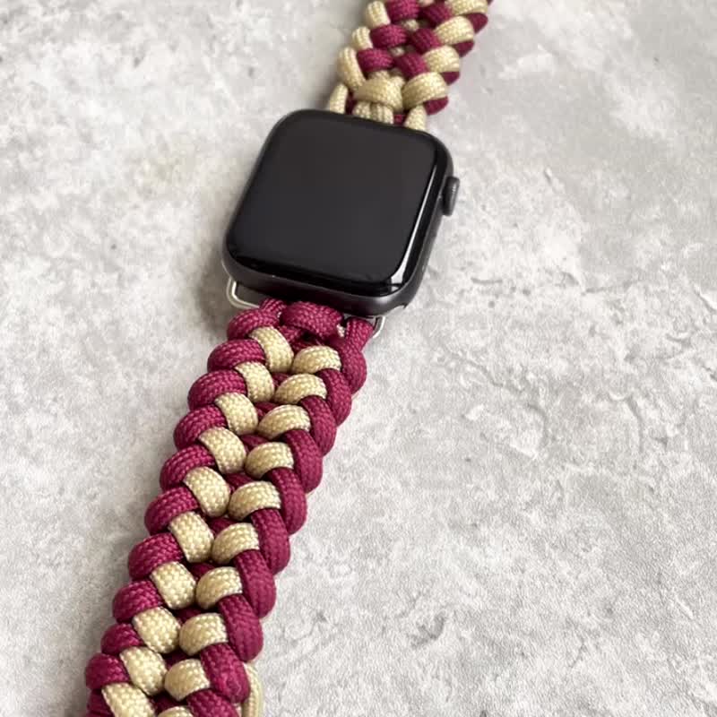也许AlsoHsu手作 定制伞绳表带 Apple Watch表带 手工编织表带 - 表带 - 其他人造纤维 
