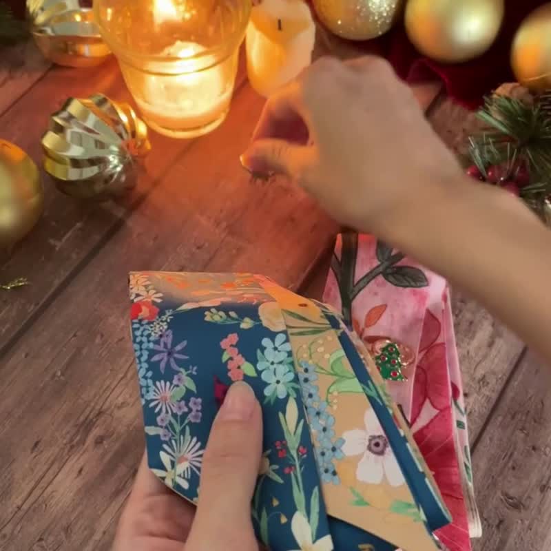 【圣诞礼盒】圣诞雪鹿丝巾扣 + 丝巾领带 礼物包装 - 丝巾 - 丝．绢 