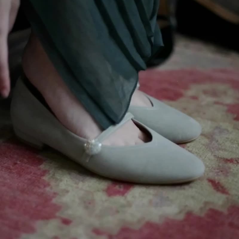 玛莉珍 月白 MARYJANE - 芭蕾鞋/娃娃鞋 - 其他材质 