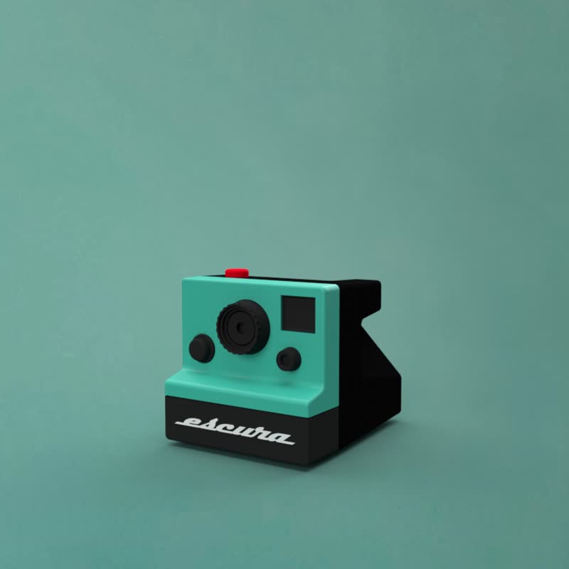 RETRO-1 超迷你 拍立得造型 数位相机 - 数码小物 - 塑料 
