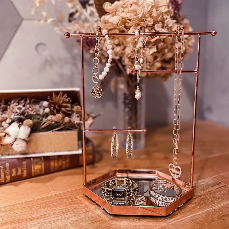 沿路系列 六角饰品展示架 珠宝收纳 新居 乔迁礼物 - 收纳用品 - 其他金属 金色