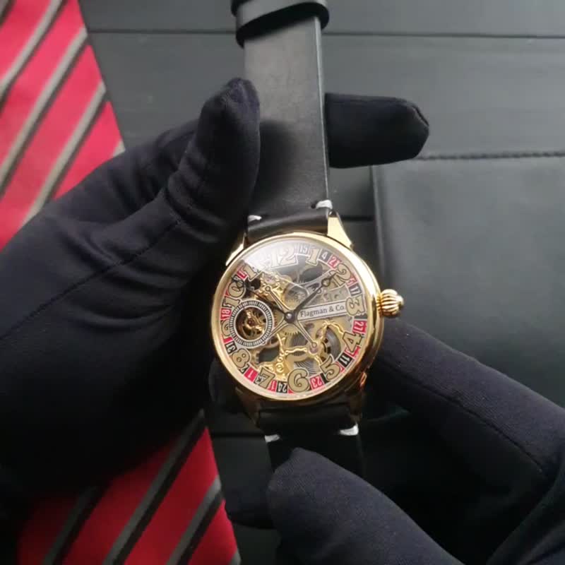 镂空手表 , 手工手表 , 婚姻观 , 轮盘赌手表 , 蒸汽朋克手表 - 男表/中性表 - 其他金属 多色