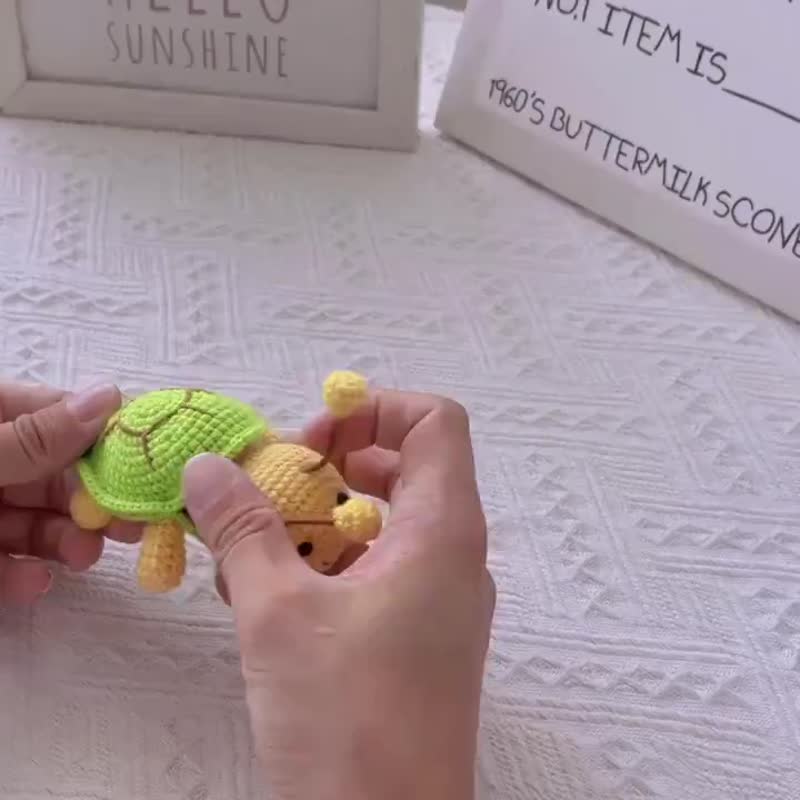 巴兹蜂蜜小龟 龟蜜(闺蜜谐音) 异想天开创意好朋友玩具蜜蜂龟 - 摆饰 - 绣线 黄色