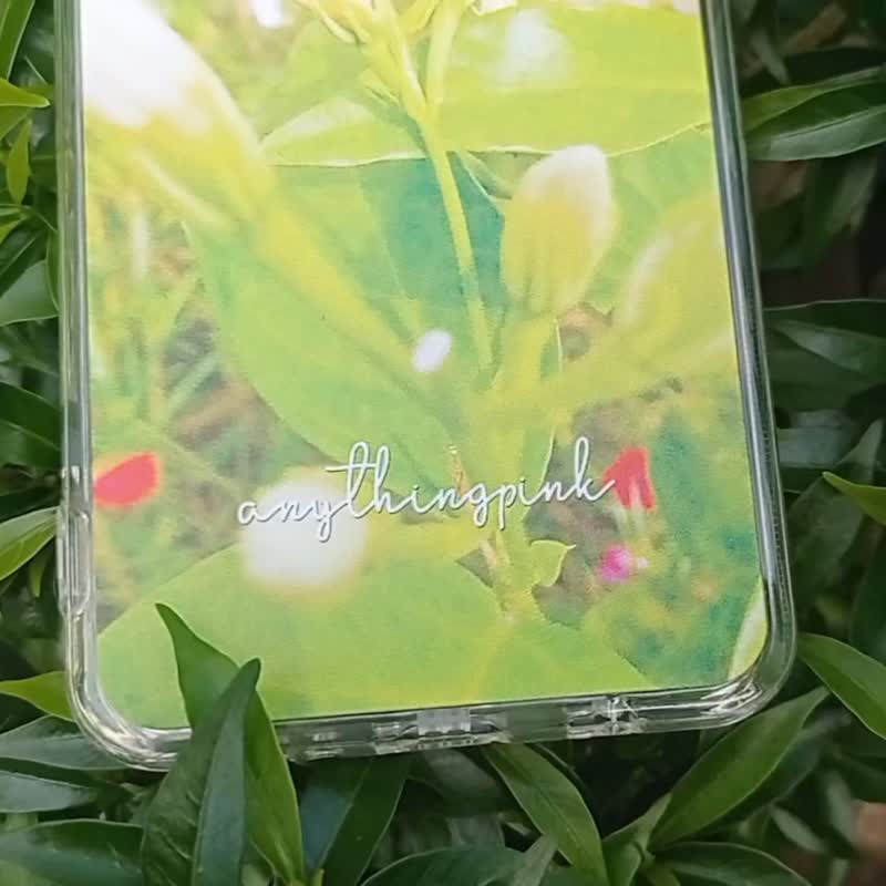 Hand Draw Flower S1 Purple iPhone Samsung Clear Case