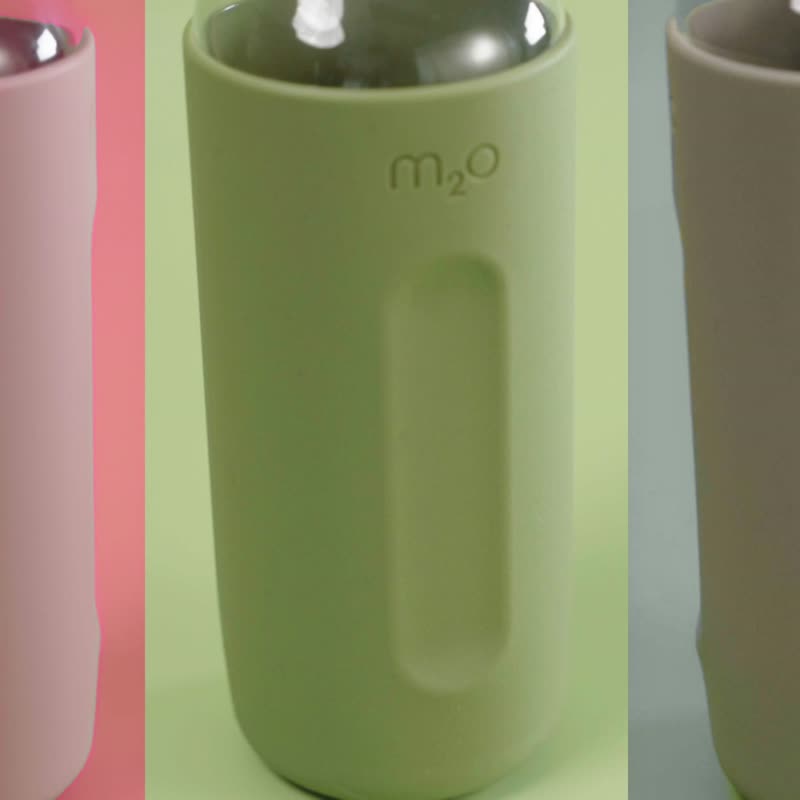 m2o弯颈水樽/水瓶/便携水杯750ml-硅胶套-冷雾灰-Michael Young - 水壶/水瓶 - 其他材质 
